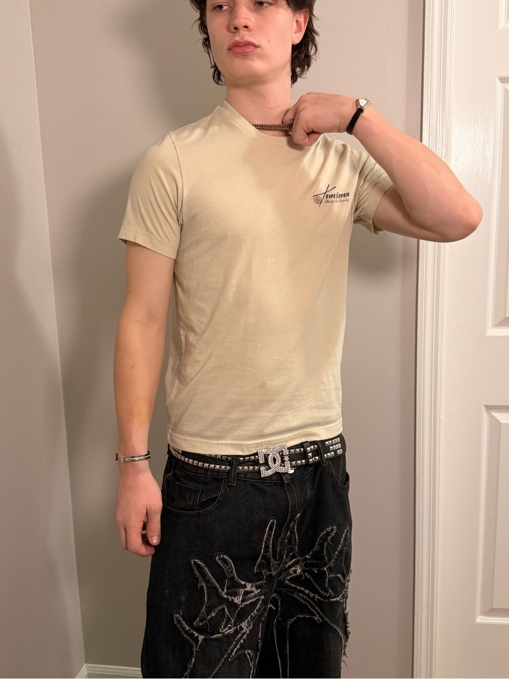 5.11 Tactical Cream Short-Sleeve Crewneck T-Shirt